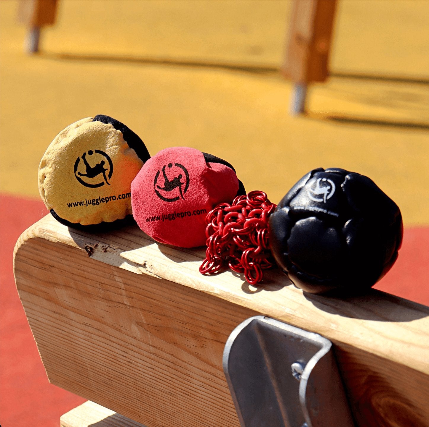 Lot de 4 footbag hacky sack Jonglage Freestyle ADVENTURE